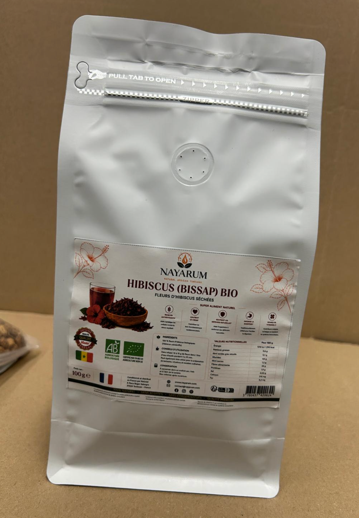 Organic hibiscus (bissap)