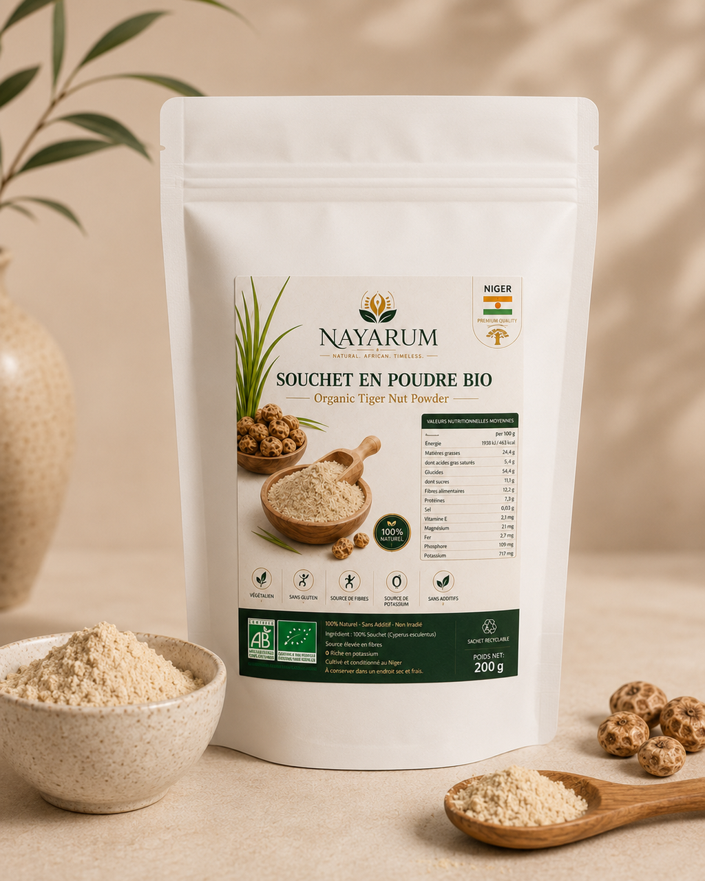 souchet en poudre bio 250g