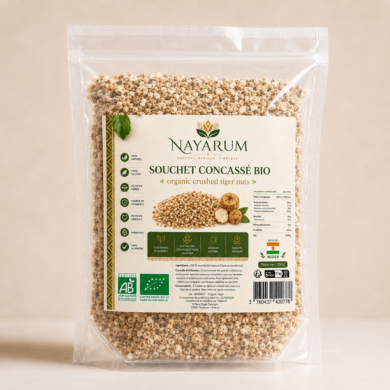 souchet concassé bio 250g