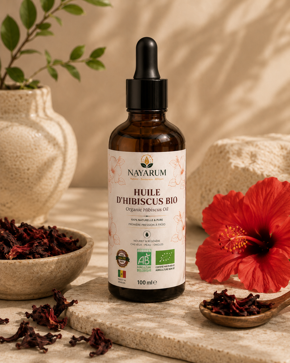 huile d'hibiscus bio 100ml