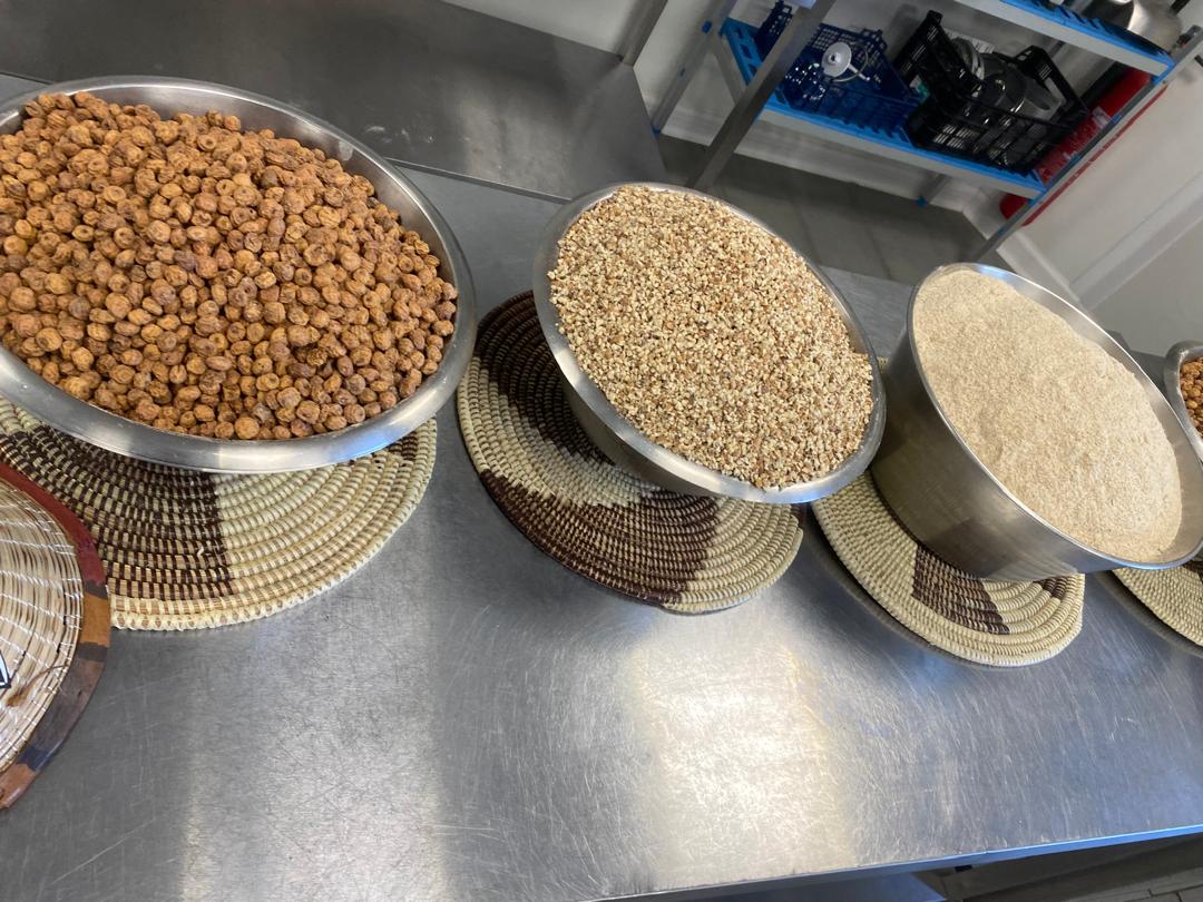 Organic crushed tiger nut